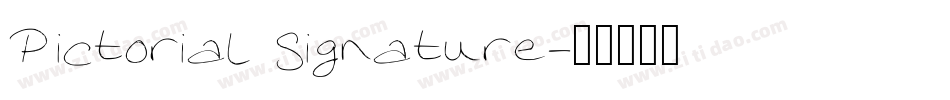 Pictorial Signature字体转换